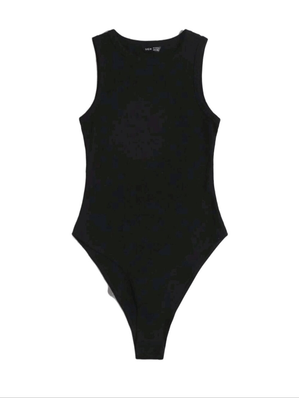 SHEIN Black Sleeveless Bodysuit